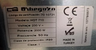 Horno de convección Orbegozo