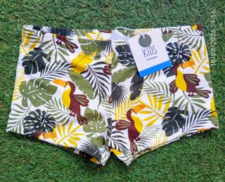 Conjunto camiseta y bóxer tropical