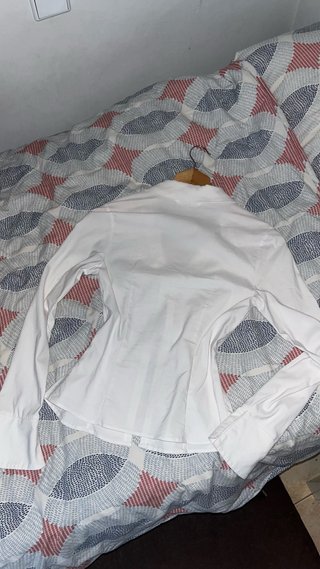 Camisa Stradivarius Blanca Talla S