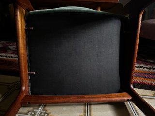 2 Sillas Mid-Century Madera y Tela