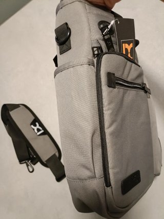 Bandolera INOXTO convertible en mochila gris