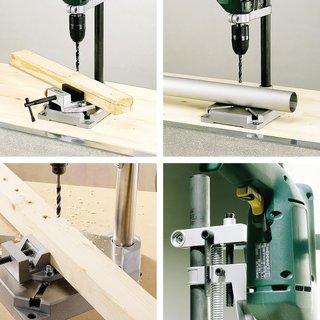 Soporte Taladro Wolfcraft Profesional + Mordaza