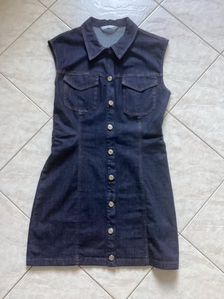 Vestito donna Zara Jeans Blu Taglia XL