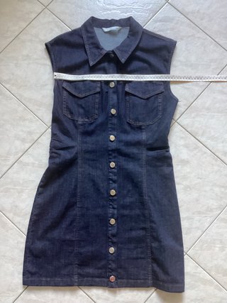 Vestito donna Zara Jeans Blu Taglia XL