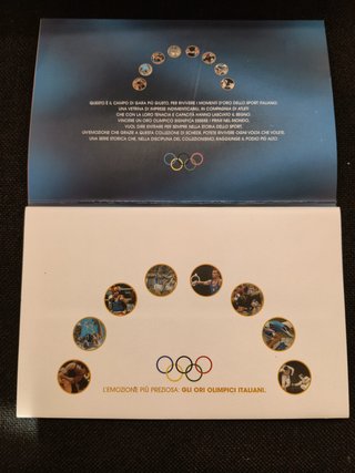 Folder Schede Telefoniche Telecom Ori Olimpici