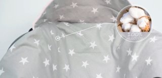 Manta bebé para silla coche estrellas