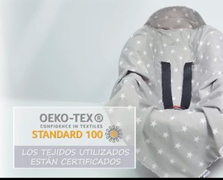 Manta bebé para silla coche estrellas