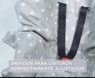 Manta bebé para silla coche estrellas