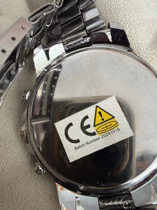 Reloj Geneva Heavy Negro y Plateado