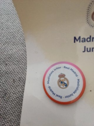 Chapa Real Madrid Junior Madridista