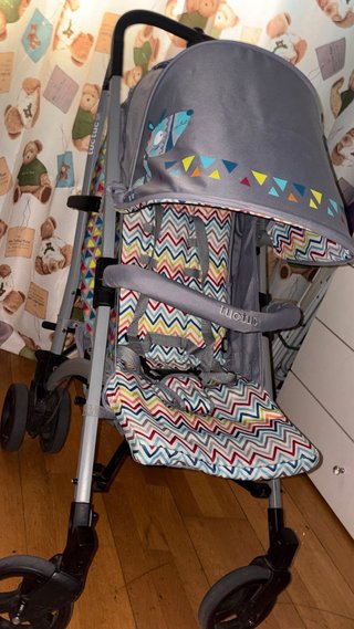 Silla de paseo plegable gris tuc tuc