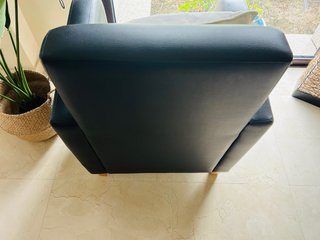 Sillón butaca negro piel
