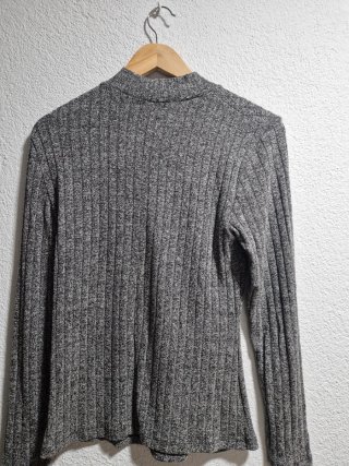 Jersey Salsa gris de canalé