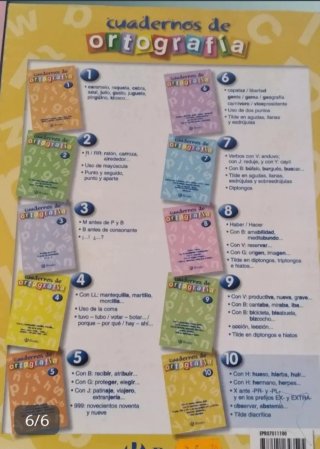 Cuadernos de Ortografía (8 U)