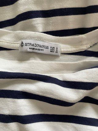 Camiseta rayas manga larga Stradivarius Talla S