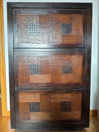Zapatero grande de madera
