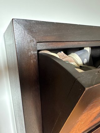 Zapatero grande de madera