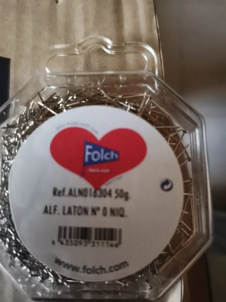 Alfileres Folch Latón N°0