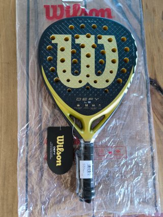 Pala de Pádel Wilson Defy LS Negra/Dorada