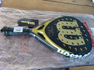 Pala de Pádel Wilson Defy LS Negra/Dorada