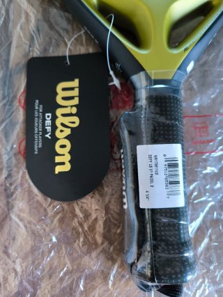 Pala de Pádel Wilson Defy LS Negra/Dorada