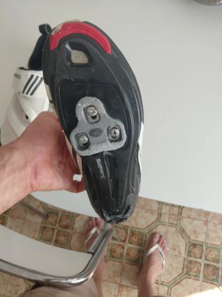 Zapatillas Ciclismo Shimano Blancas N°46