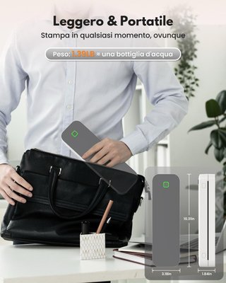 Stampante Termica Portatile A4 Bluetooth