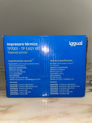Stampante Termica Iggual TP7001 Easy 80mm