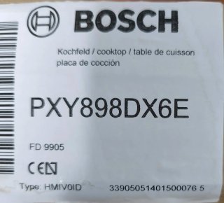 Placa de inducción Bosch wifi con termómetro bluet