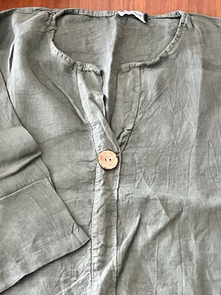 Camisa verde verano manga corta