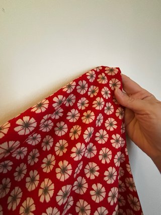 Vestido estampado floral manga francesa T XL