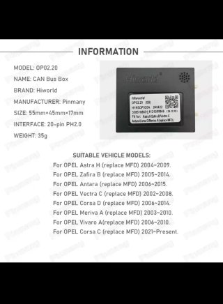 Canbus Hiworld para Opel