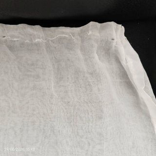 Lote volantes organza blanco