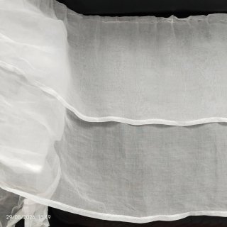 Lote volantes organza blanco