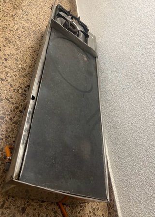 Plancha industrial a gas