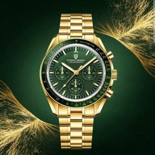 Reloj Pagani Design Cronógrafo Dorado Verde