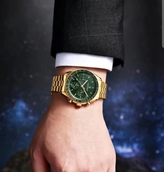 Reloj Pagani Design Cronógrafo Dorado Verde