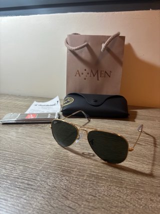 Gafas Ray-Ban Aviator Classic Doradas/Negras