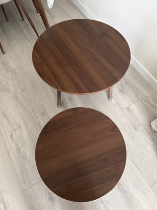 Set di 2 tavolini rotondi