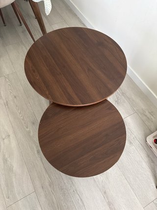 Set di 2 tavolini rotondi