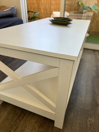 Mesa de centro blanca