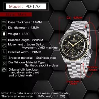 Reloj Pagani Design Cronógrafo Hombre