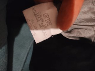 Chaqueta azul cuello terciopelo años 90