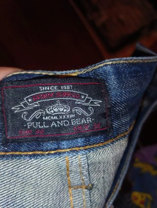 Pantalón vaquero Pull&Bear azul