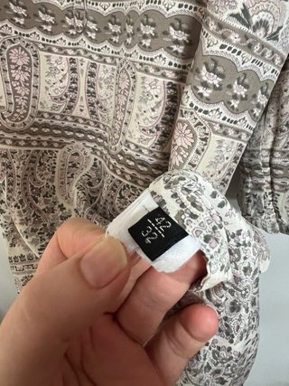 Vestido Massimo Dutti étnico