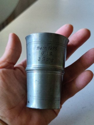 Bicchierino shot SIGG Bern 1975 3. Rang