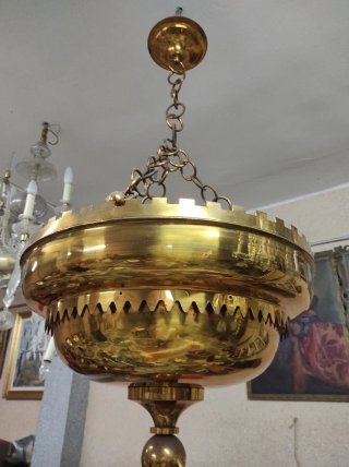 Lámpara colgante dorada