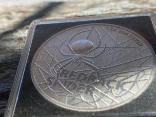 Moneda Plata Pura 1 oz Redback Spider