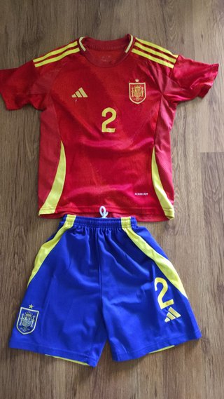 Equipación España Carvajal 2 Niño Talla 24