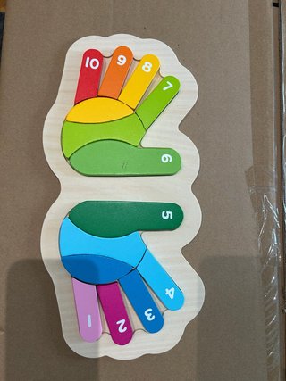 Puzzle Manos Números Lidl